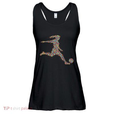 Soccer Women Girl Player Ladies Essential Flowy Tank