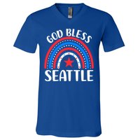 Seattle Washington Gift I Love Seattle Usa Gift V-Neck T-Shirt