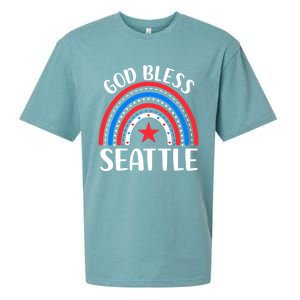 Seattle Washington Gift I Love Seattle Usa Gift Sueded Cloud Jersey T-Shirt