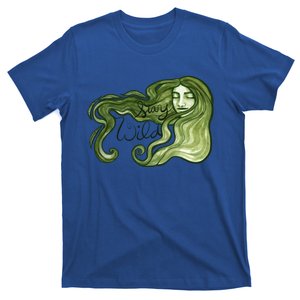 Stay Wild Goddess Artwork Green Witch Druid Witchcraft Great Gift T-Shirt