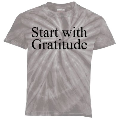 Start With Gratitude Kids Tie-Dye T-Shirt