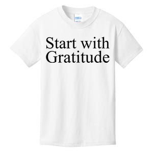 Start With Gratitude Kids T-Shirt