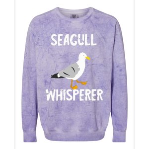 Seagull Whisperer Gull Beach Birds Harbour Albatros Terns Colorblast Crewneck Sweatshirt