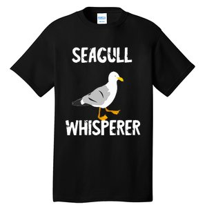 Seagull Whisperer Gull Beach Birds Harbour Albatros Terns Tall T-Shirt