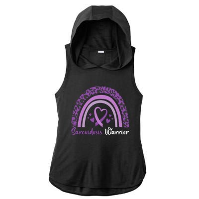 Sarcoidosis Warrior Gift Sarcoidosis Awareness Month Funny Gift Ladies PosiCharge Tri-Blend Wicking Draft Hoodie Tank