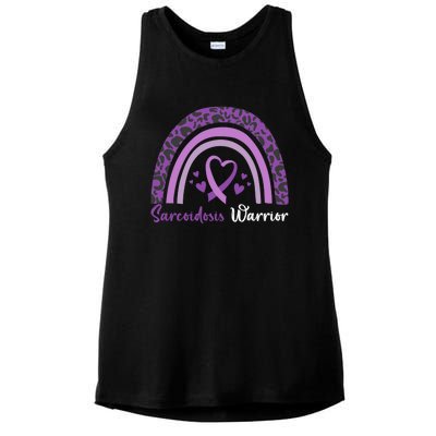 Sarcoidosis Warrior Gift Sarcoidosis Awareness Month Funny Gift Ladies PosiCharge Tri-Blend Wicking Tank