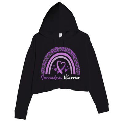 Sarcoidosis Warrior Gift Sarcoidosis Awareness Month Funny Gift Crop Fleece Hoodie