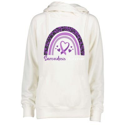 Sarcoidosis Warrior Gift Sarcoidosis Awareness Month Funny Gift Womens Funnel Neck Pullover Hood