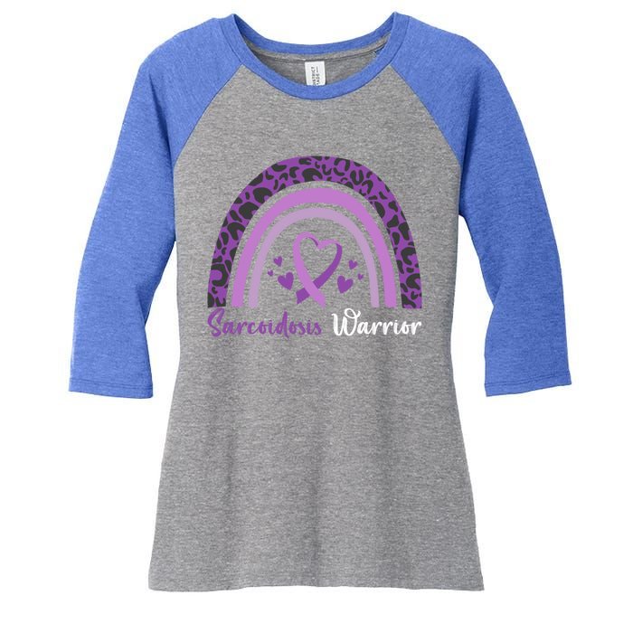 Sarcoidosis Warrior Gift Sarcoidosis Awareness Month Funny Gift Women's Tri-Blend 3/4-Sleeve Raglan Shirt