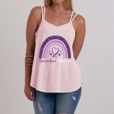 Sarcoidosis Warrior Gift Sarcoidosis Awareness Month Funny Gift Women's Strappy Tank