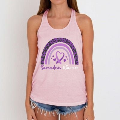 Sarcoidosis Warrior Gift Sarcoidosis Awareness Month Funny Gift Women's Knotted Racerback Tank