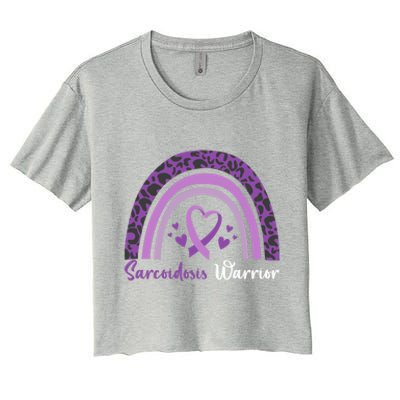 Sarcoidosis Warrior Gift Sarcoidosis Awareness Month Funny Gift Women's Crop Top Tee