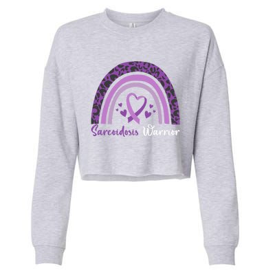 Sarcoidosis Warrior Gift Sarcoidosis Awareness Month Funny Gift Cropped Pullover Crew