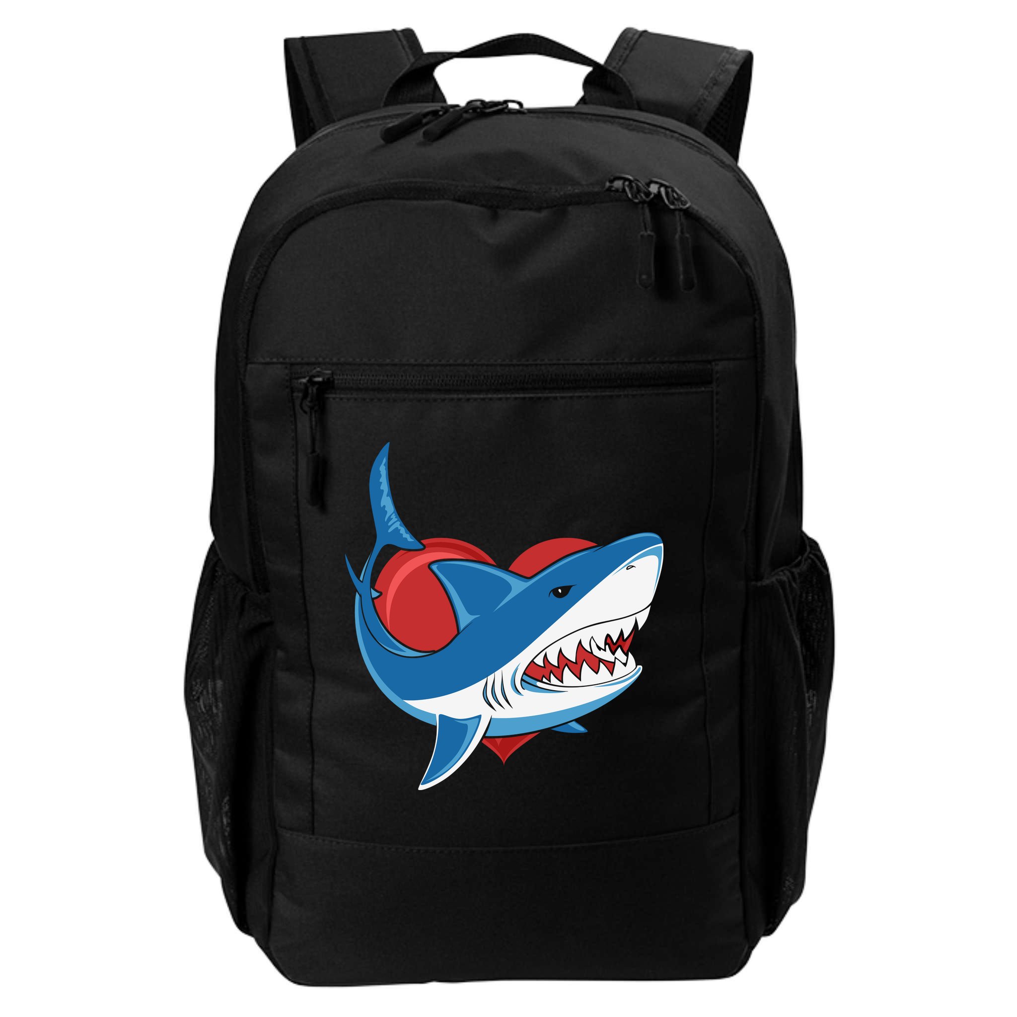 Shark With Heart, Shark Lovers Valentine Gift For Valentine Day Backpack