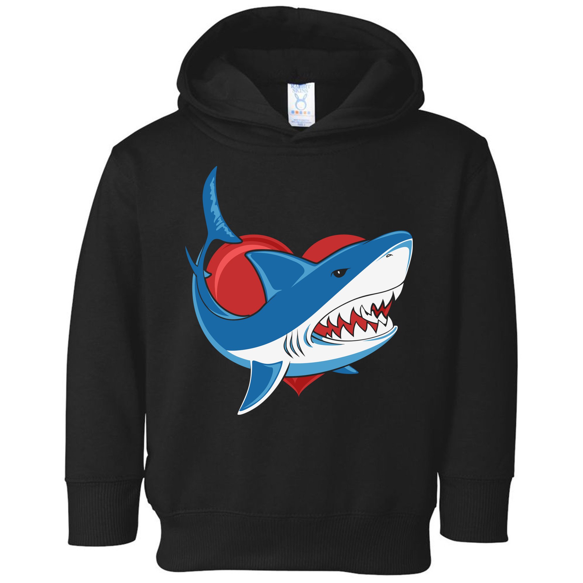 Shark With Heart, Shark Lovers Valentine Gift For Valentine Day Toddler Hoodie