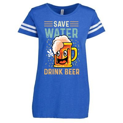 Save Water Heavy Er Gift Enza Ladies Jersey Football T-Shirt