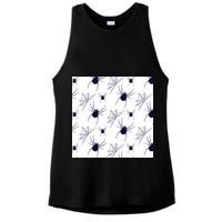 Spider Webs Halloween  Ladies PosiCharge Tri-Blend Wicking Tank