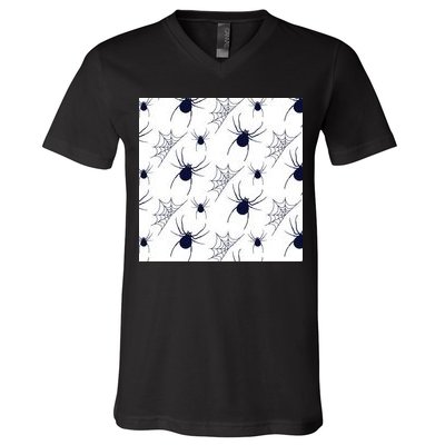 Spider Webs Halloween  V-Neck T-Shirt