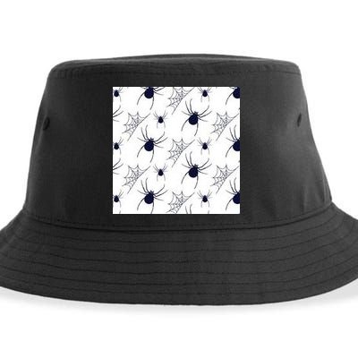 Spider Webs Halloween  Sustainable Bucket Hat