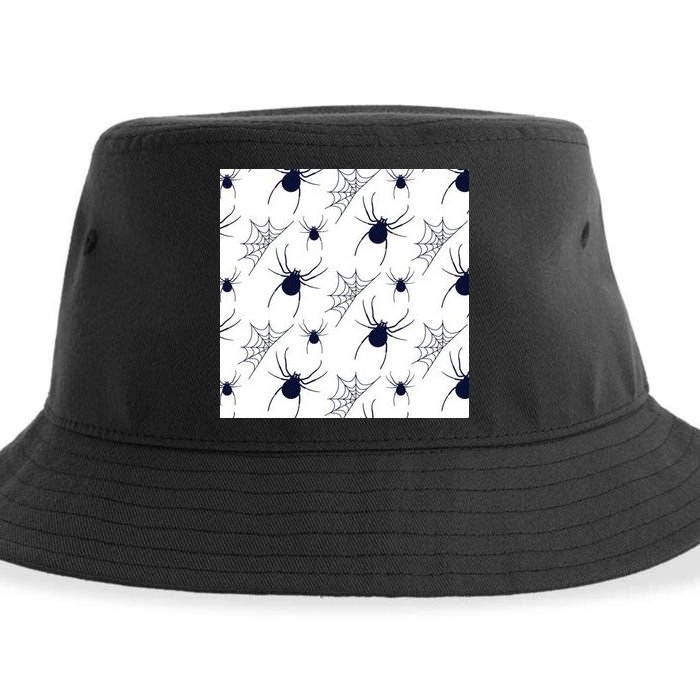 Spider Webs Halloween  Sustainable Bucket Hat