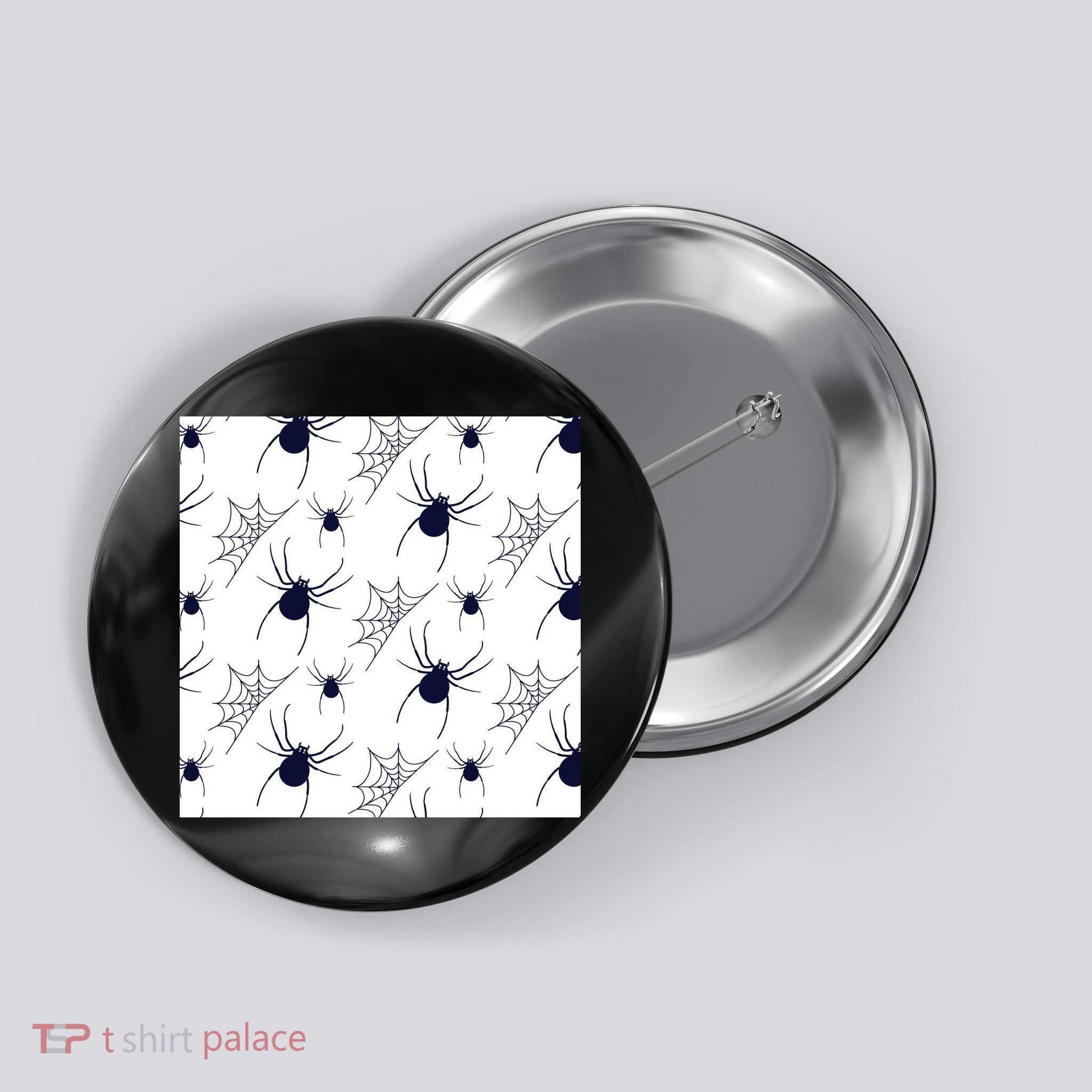Spider Webs Halloween  Button