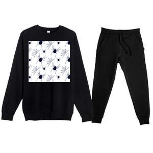 Spider Webs Halloween  Premium Crewneck Sweatsuit Set