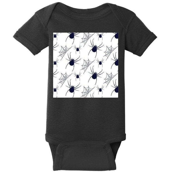 Spider Webs Halloween  Baby Bodysuit