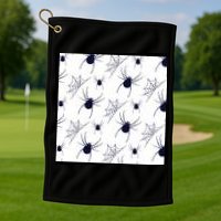 Spider Webs Halloween  Golf Towel