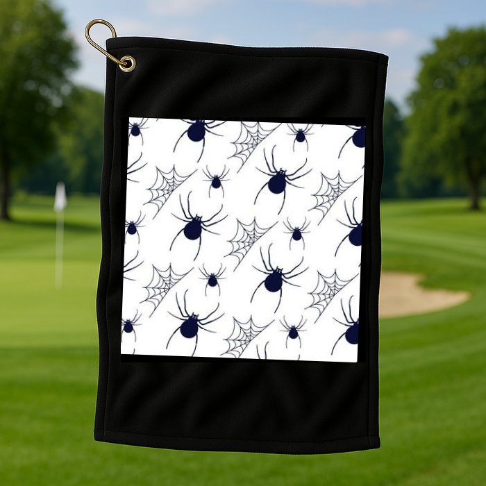 Spider Webs Halloween  Golf Towel