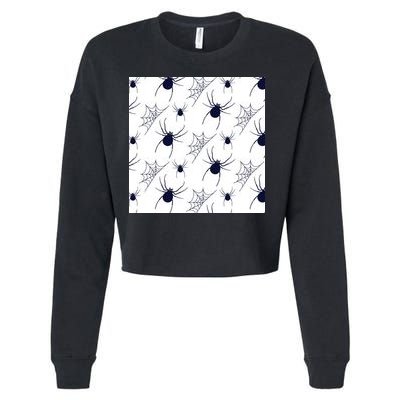 Spider Webs Halloween  Cropped Pullover Crew
