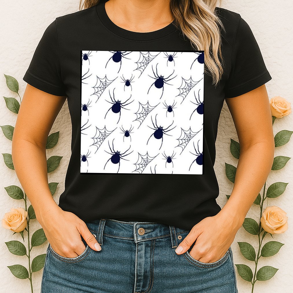 Spider Webs Halloween  Womens T-Shirt