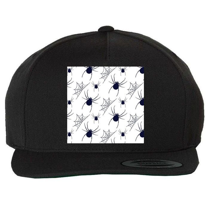 Spider Webs Halloween  Wool Snapback Cap