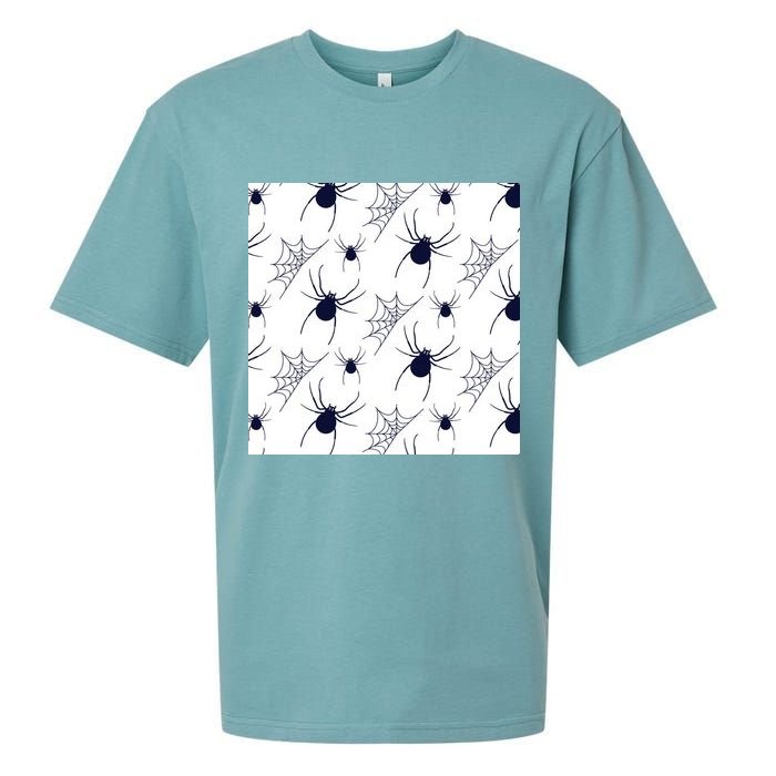 Spider Webs Halloween  Sueded Cloud Jersey T-Shirt