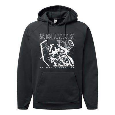 Smitty Werbenjagermanjensen He Was Number One Performance Fleece Hoodie