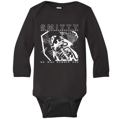 Smitty Werbenjagermanjensen He Was Number One Baby Long Sleeve Bodysuit