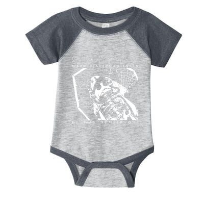 Smitty Werbenjagermanjensen He Was Number One Infant Baby Jersey Bodysuit