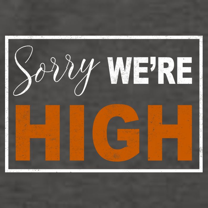Sorry Were High Vector Backpack
