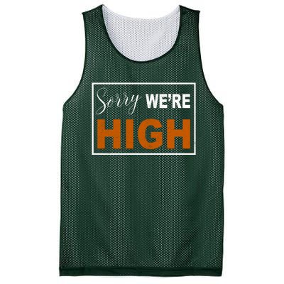 Sorry Were High Mesh Reversible Basketball Jersey Tank