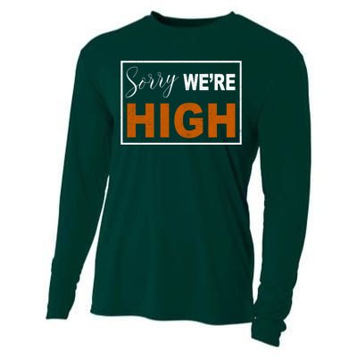 Sorry Were High Cooling Performance Long Sleeve Crew