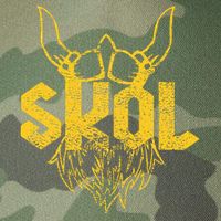Skol With Helmet And Beard Distressed Legacy Tie Dye Trucker Hat