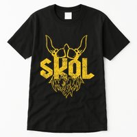 Skol With Helmet And Beard Distressed Tall T-Shirt
