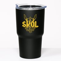 Skol With Helmet And Beard Distressed Tumbler