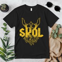 Skol With Helmet And Beard Distressed Premium T-Shirt