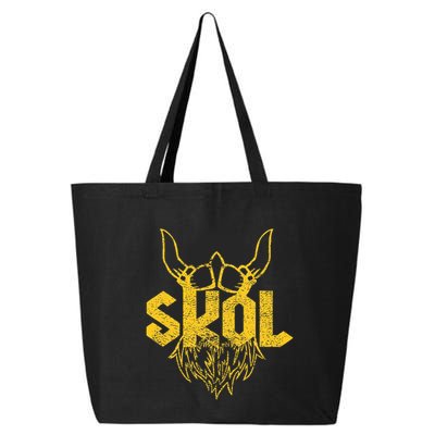 Skol With Helmet And Beard Distressed 25L Jumbo Tote