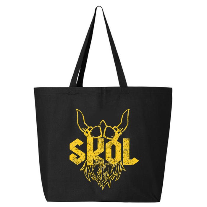 Skol With Helmet And Beard Distressed 25L Jumbo Tote