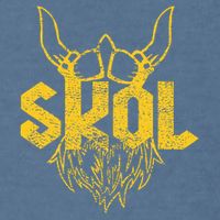 Skol With Helmet And Beard Distressed Garment-Dyed Sweatshirt