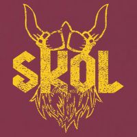 Skol With Helmet And Beard Distressed 16oz Travel Tumbler