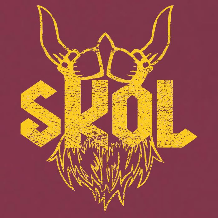 Skol With Helmet And Beard Distressed 16oz Travel Tumbler