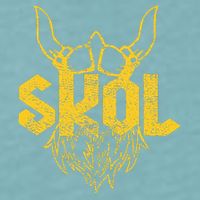 Skol With Helmet And Beard Distressed Sueded Cloud Jersey T-Shirt