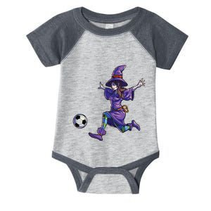 Soccer Witch Halloween Women Girl Soccer Halloween Infant Baby Jersey Bodysuit